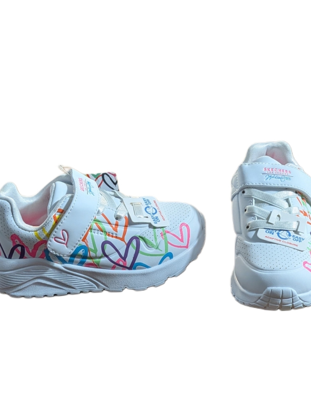 Skechers x JGoldcrown Kids Uno Lite Love Levitate Sneakers White Multi Size 9 - Picture 3 of 10